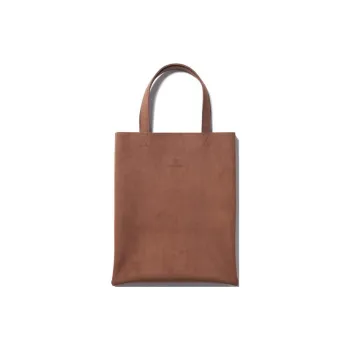 Snow Peak Artificial Leather Tote Bag, Shopping Bag, Handbag, Shoulder Bag Regular Women's Brown
