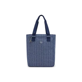 Kipling Cotton One Shoulder Handbag Unisex Denim Blue