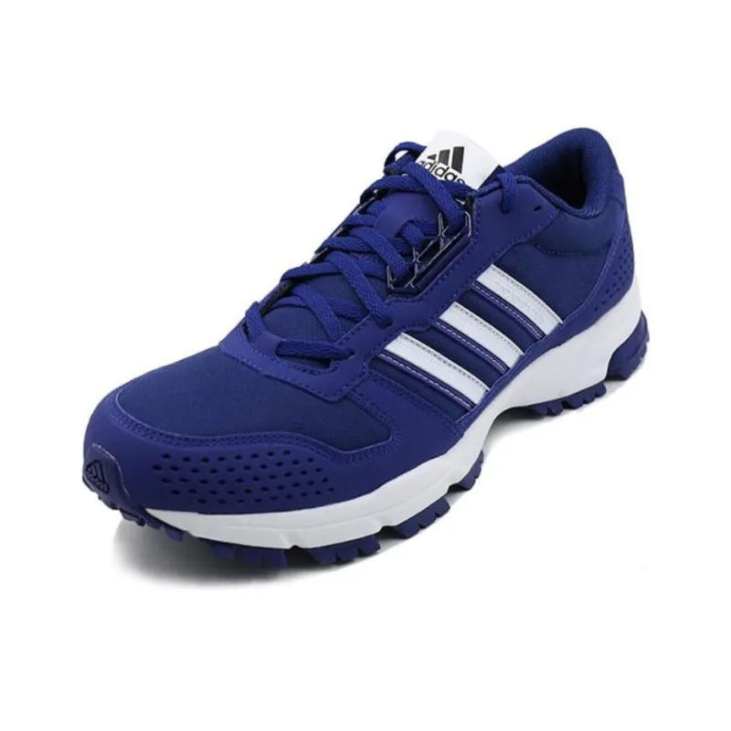 Adidas Marathon 10 Anti Slip Wear Resistant Low Top Running Shoes Men's Purple-2