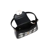 Carit&Koty Polyurethane Synthetic Leather Shoulder Bag Women's Black