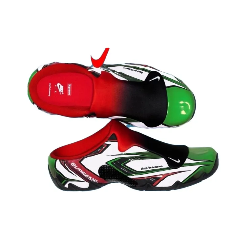 Nike Clogposite Supreme White Gym Red Green-5