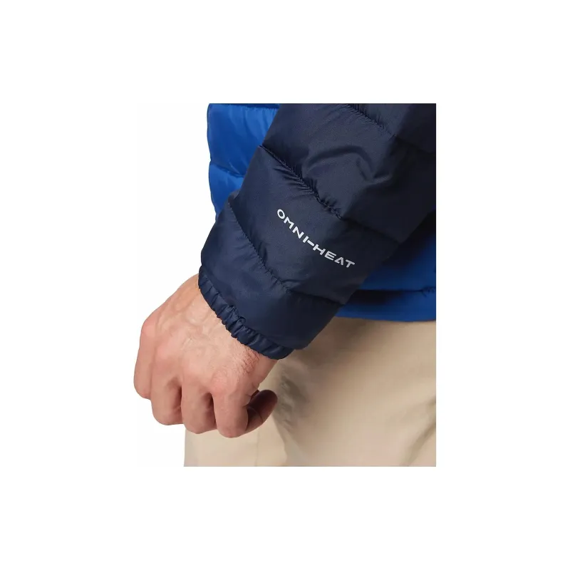 Columbia Powder Lite 2 Columbia Mens Blue Hooded Jacket Jackets Coats Men's Mountain Blue-3