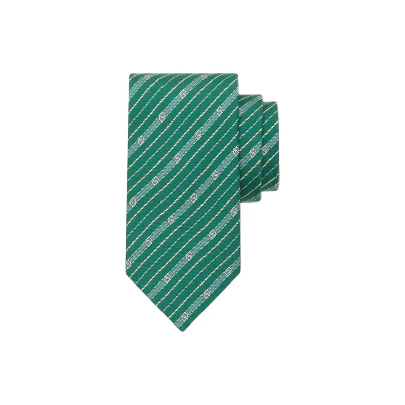 FERRAGAMO Silk Ties Men's Green-0