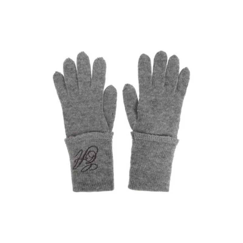 EMPORIO ARMANI Logo Embroidered Knitted Gloves-1