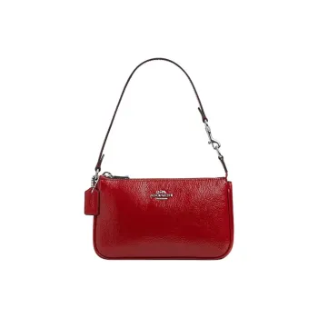 COACH Nolita Cow Leather Handbag, Shoulder Bag Small Size Women's Red