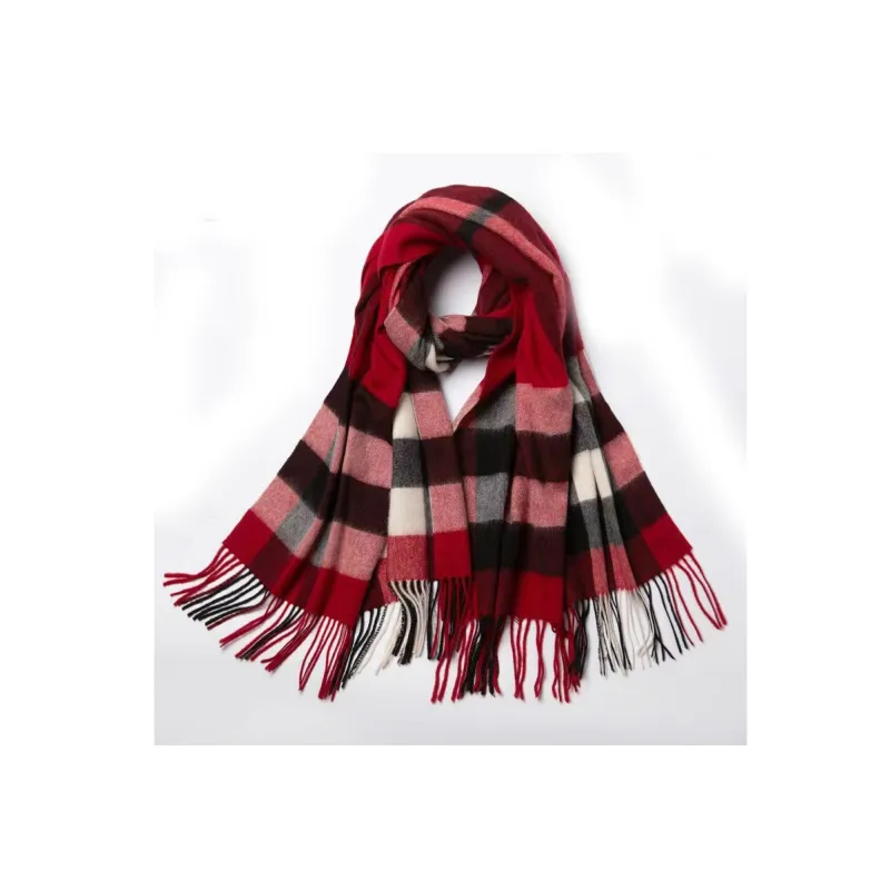 H YXIANG 100% Wool Knit Scarves Women's-4