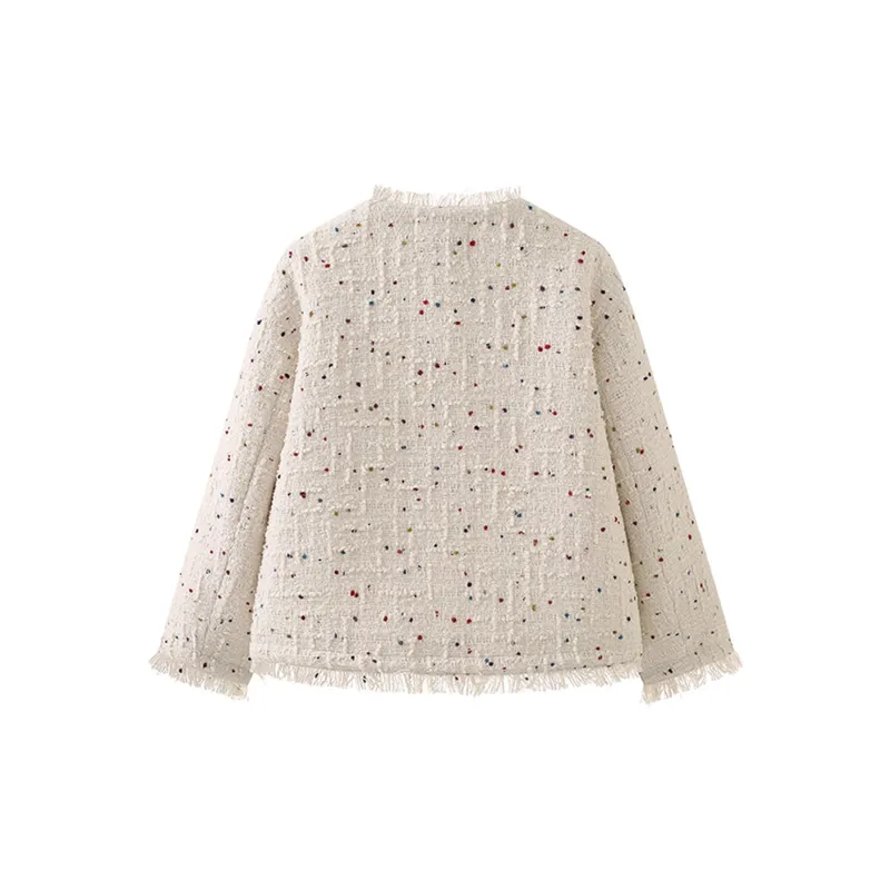 PAZZO Cropped Coat Women's White-1
