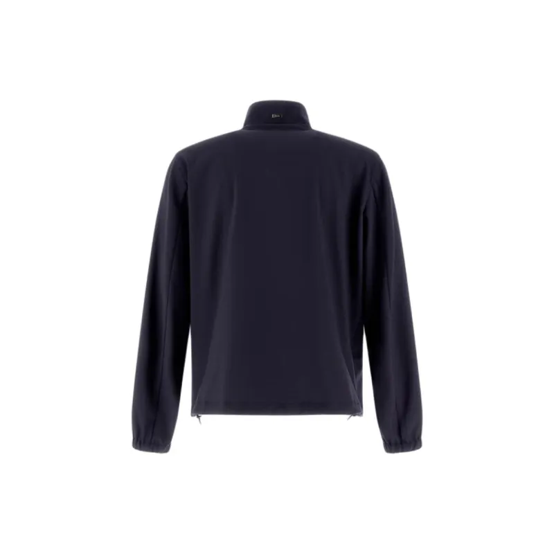 HERNO Zip Up Straight Hem Bomber Jacket-1
