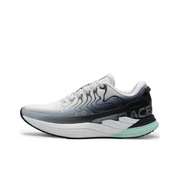 XTEP Anti Slip Wear Resistant Low Top Casual Running Shoes Men's White Gray Black