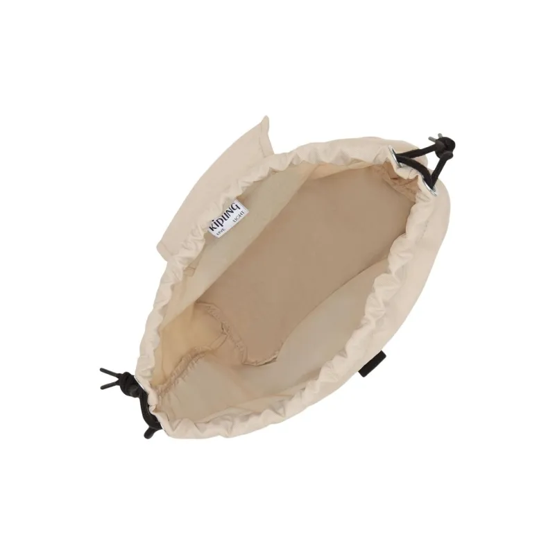 Kipling Recycled Nylon Backpack Small Size Unisex Beige-3
