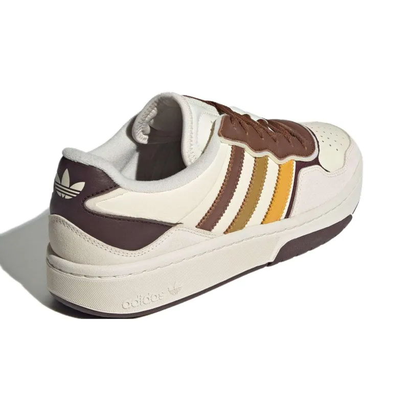 Adidas Originals Courtic Anti Slip Wear Resistant Low Top Skateboard Shoes Unisex White-3