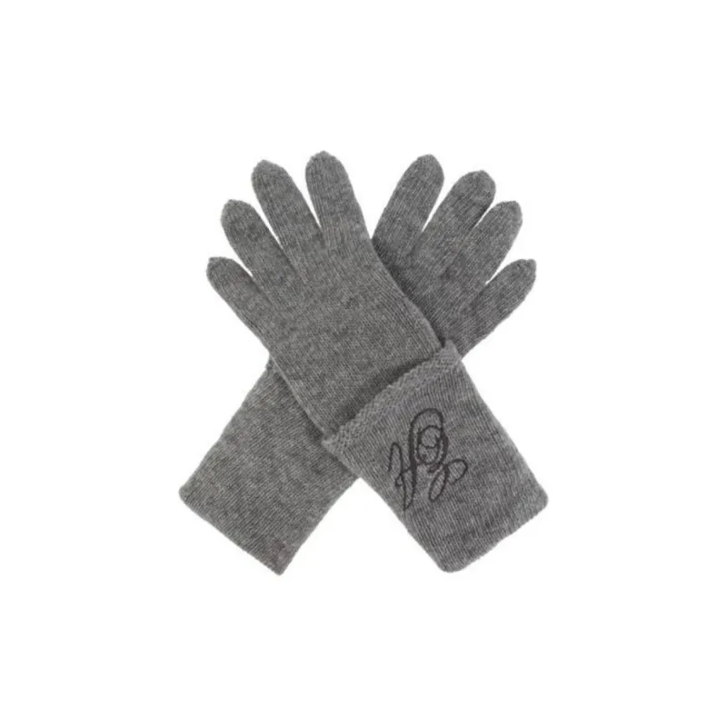 EMPORIO ARMANI Logo Embroidered Knitted Gloves-0
