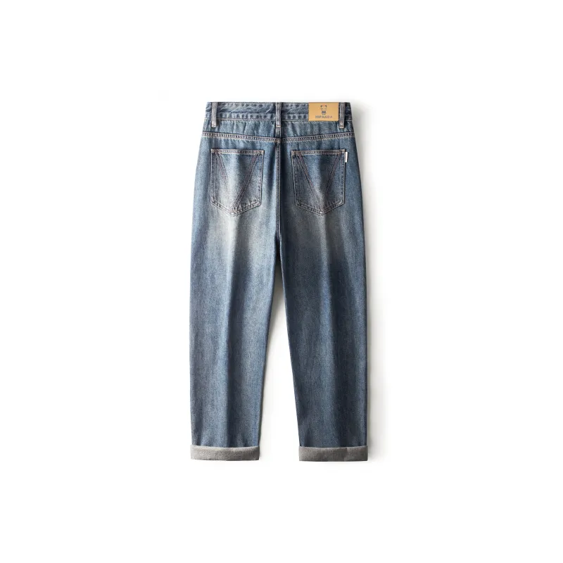 HIPANDA Jeans Men's Nostalgic Blue-3