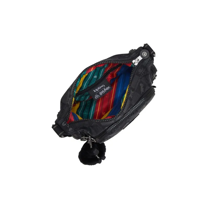 Kipling Nylon Shoulder Bag, Crossbody Bag Mini Unisex Magic Black-3