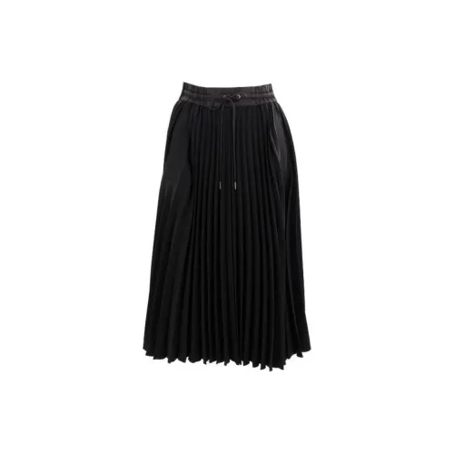 Sacai Casual Long Skirts Women's Black