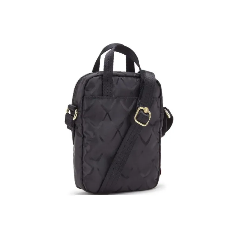 Kipling X Minions Collaboration Recycled Polyester Cell Phone Pouch, Crossbody Bag Unisex Black-2
