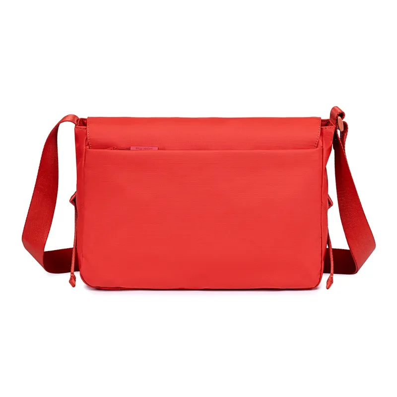 Super Five Polyester Shoulder Bag Unisex Ecru/Black/Red/Gray-17