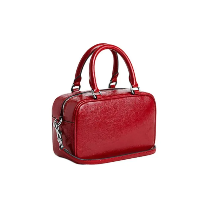 COACH Cow Leather Shoulder Bag, Crossbody Bag, Handbag Trumpets Women's Red-1