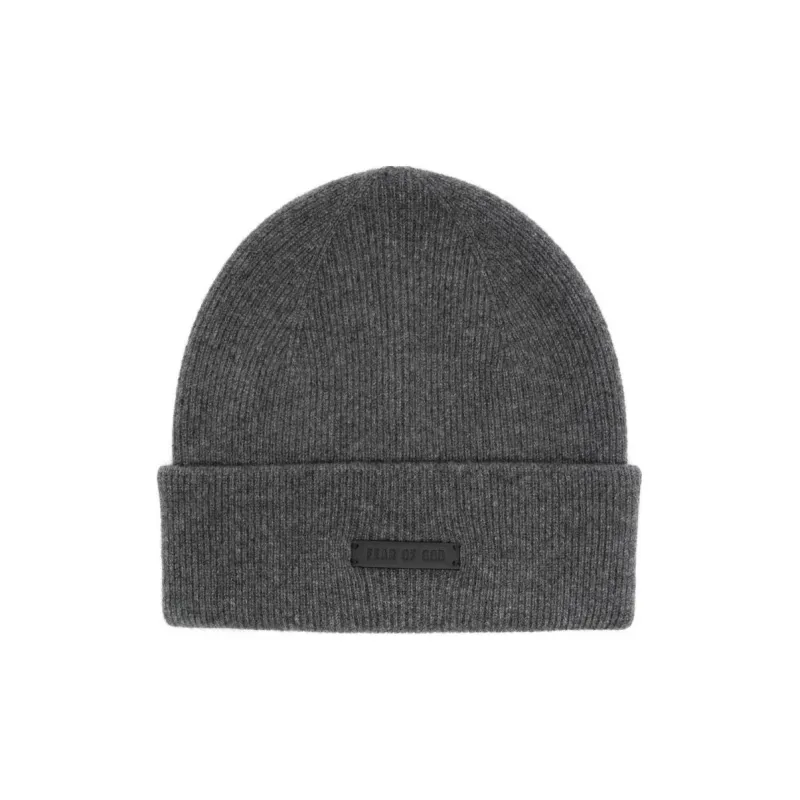 Fear Of God Logo patch Beanie-0