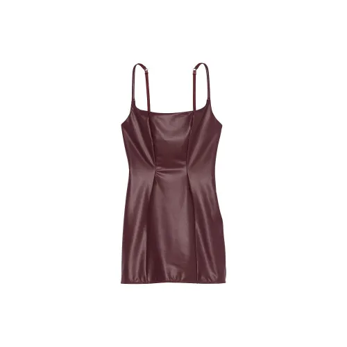 Victoria's Secret Slip Dresses Women's Burgundy Brown