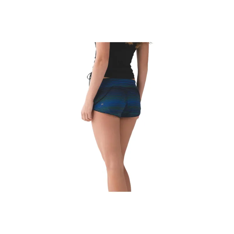 Lululemon Surf Sports Shorts Women's Blue Black-2