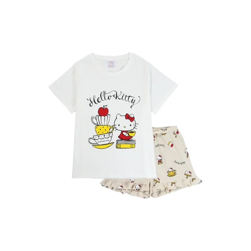 Tutuanna* x Hellokitty Pajama Set Women's Whitish-0