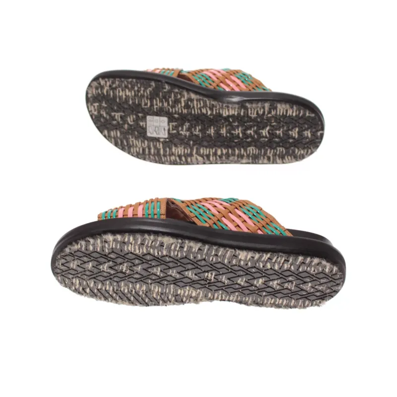 MARNI Criss-Cross Interwoven Slides Women's-4