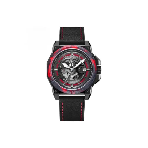 DURIUEU Mechanical Movement Watch Men's Watches Red Watch Dial