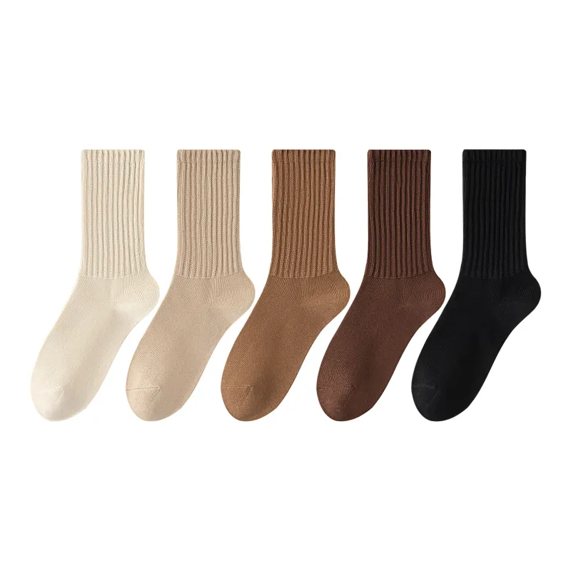 XXLLG Mid Calf Socks Men's 5 Pack-6