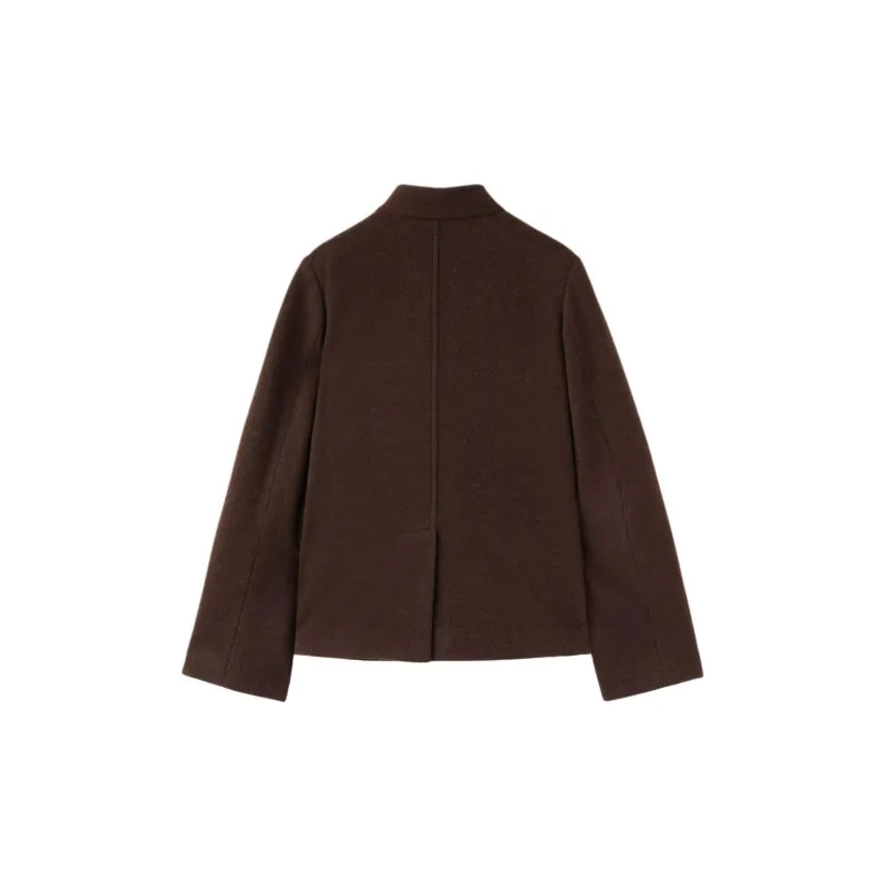 Loro Piana FW24 Jackets Coats Women's Dark Brown-1