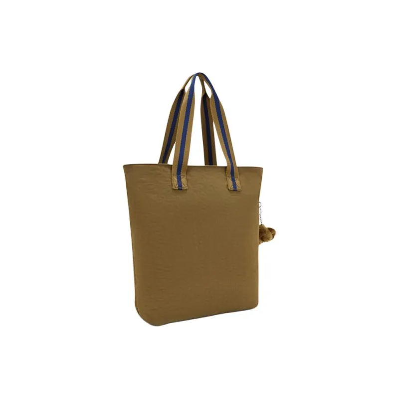Kipling Polyamide Tote Bag, Shopping Bag, Handbag Large Size Unisex Laurel Mustard Green-1
