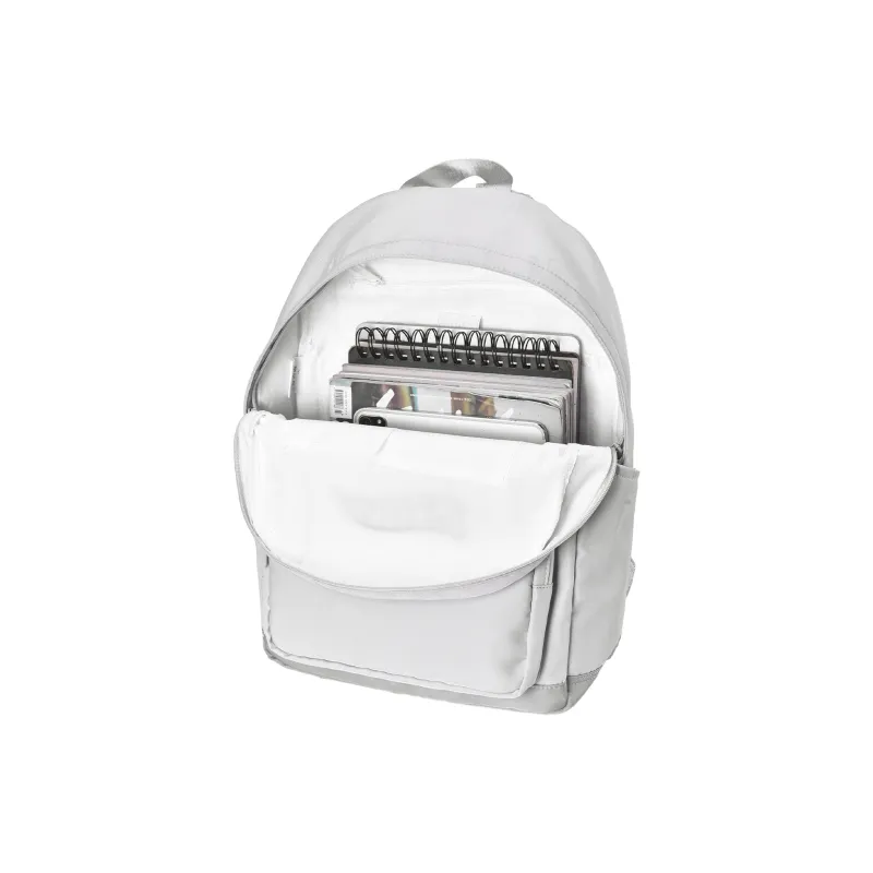 HINY Polyester Student Backpack Regular Unisex White-3