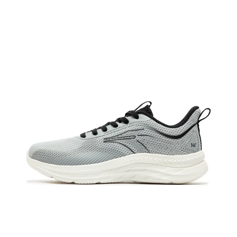 361° Anti Slip Wear Resistant Low Top Casual Running Shoes Men's Gray Black-0