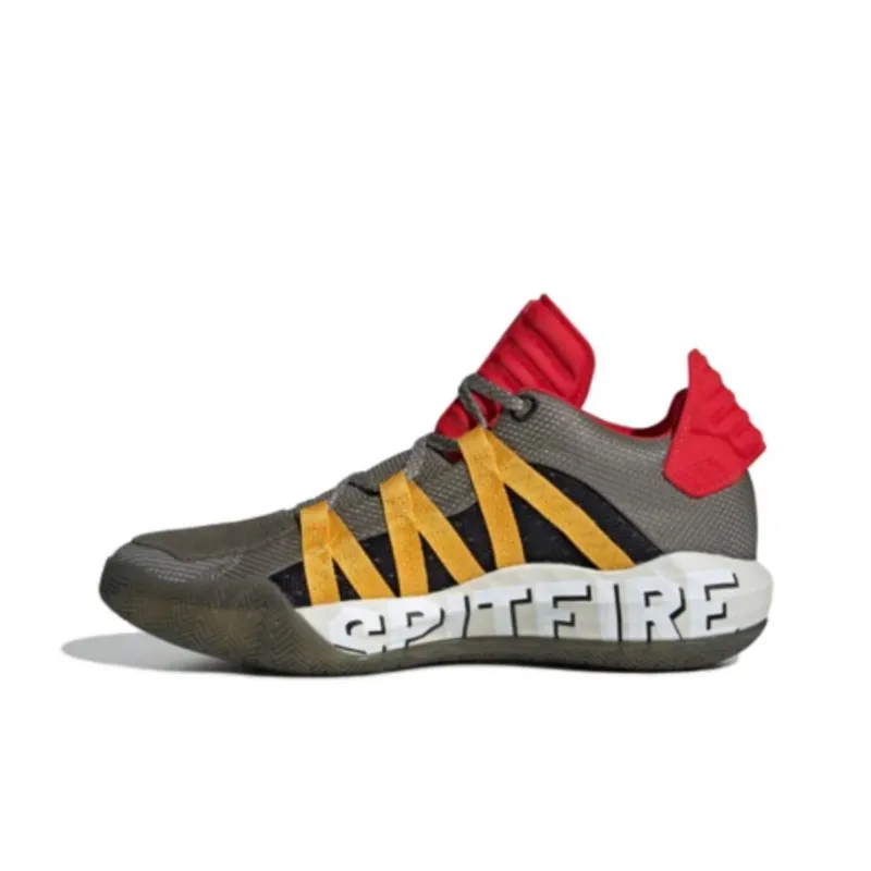 Adidas Dame 6 Anti Slip Wear Resistant Low Top Basketball Shoes Men's Brown-1