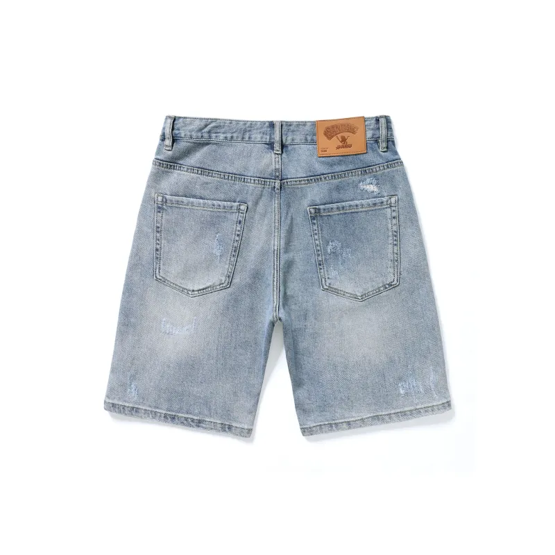 SANTASTIC Denim Shorts Men's Blue-1