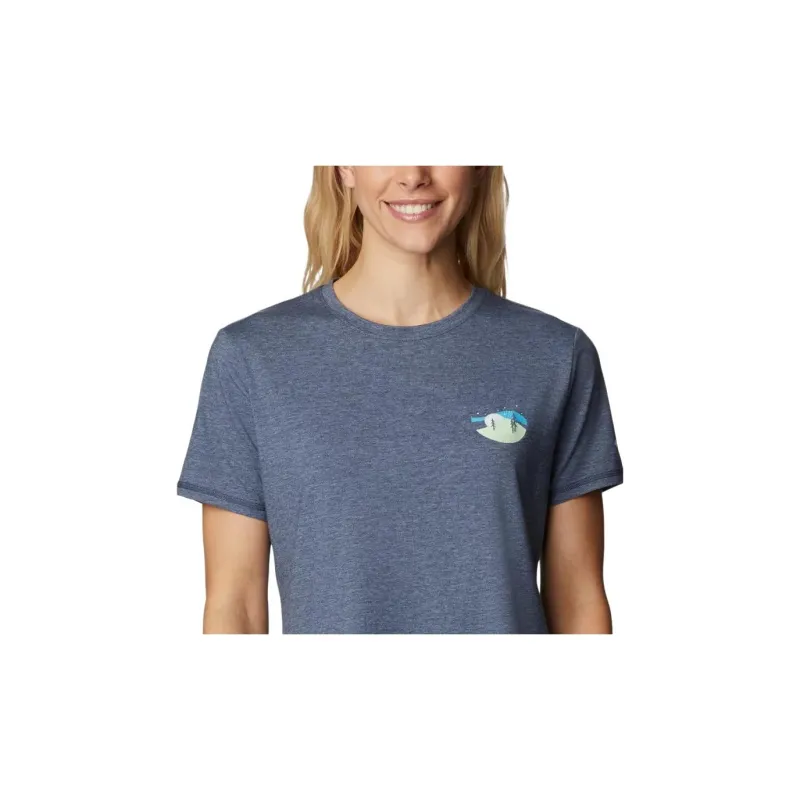 Columbia T Shirts Women's Blue-3