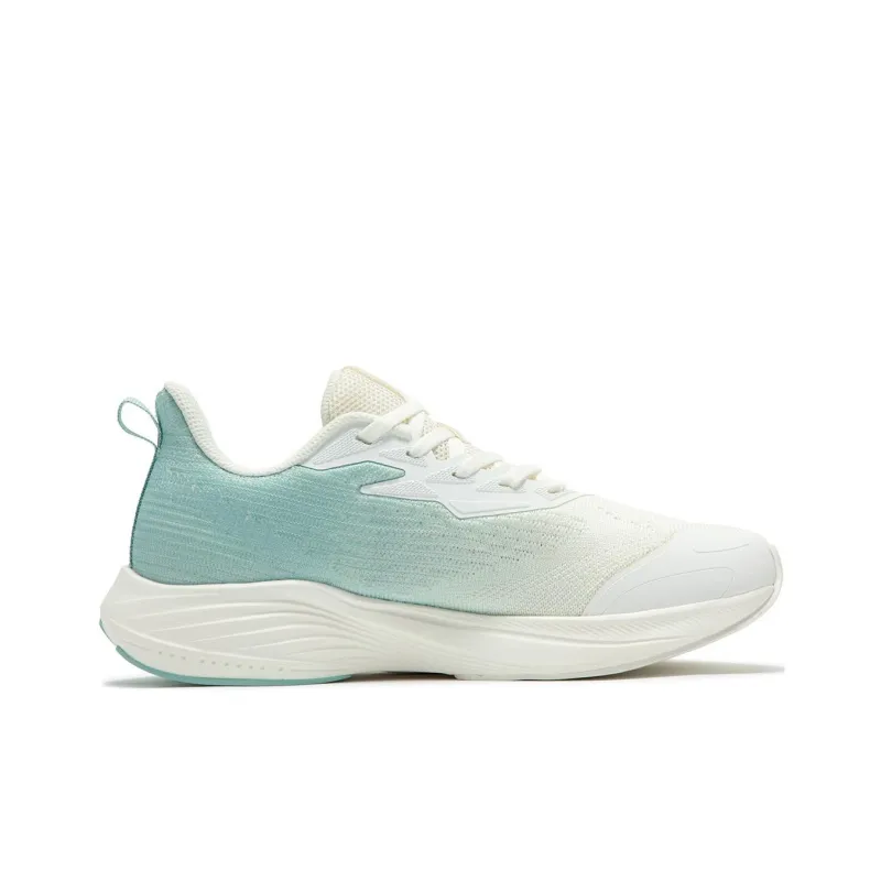 361° Anti Slip Wear Resistant Low Top Casual Running Shoes Women's White Green-1