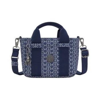 Kipling Cotton Laptop Bag, Shoulder Bag, Crossbody Bag, Handbag Mini Unisex Denim Blue