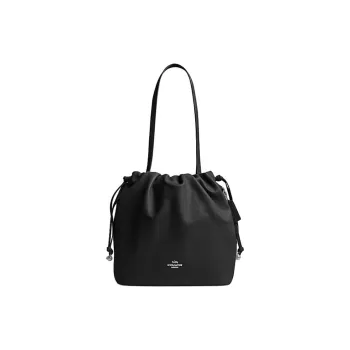 COACH Faye Cow Leather Tote Bag Shopping Bag Shoulder Bag Handbag Large Size Women's Black