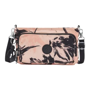 Kipling Polyester Handheld Shoulder Bag, Crossbody Bag Small Size Women's Coral Flower