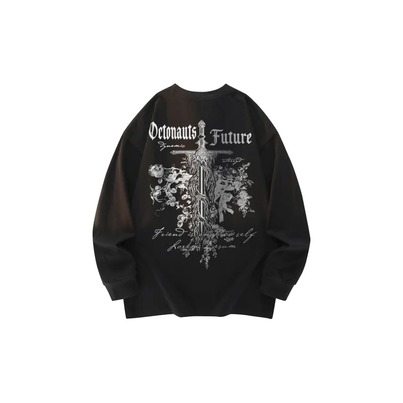 Small Columns Under The Sea Long Sleeved T Shirts Unisex-5