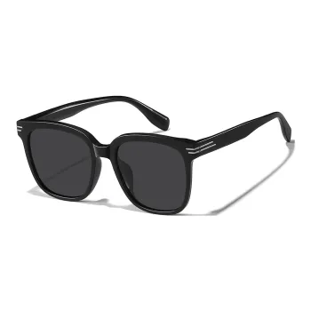 HELMER Square Sunglasses Unisex Black