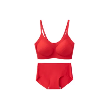 Huggy Kissy Underwear Set Women's Camisole Style Red