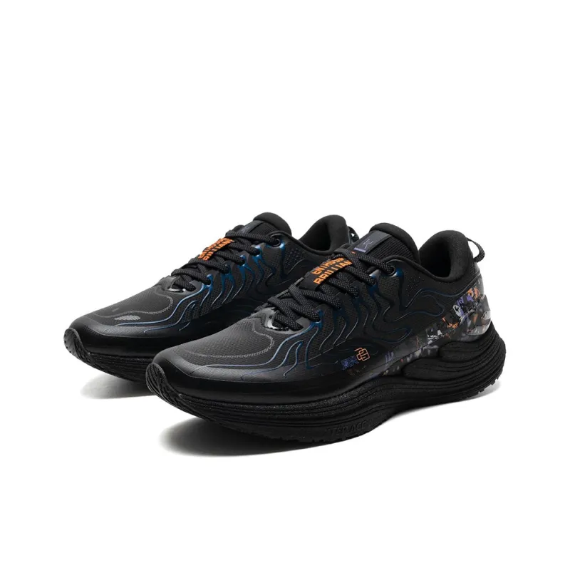 XTEP Anti Slip And Wear Resistant Breathable Low Top Running Shoes Men's Black Purple-1