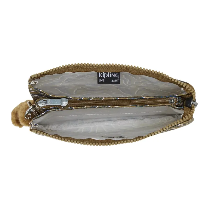 Kipling Recycled Polyester Wallet Small Size Unisex Underwater Leaf-3