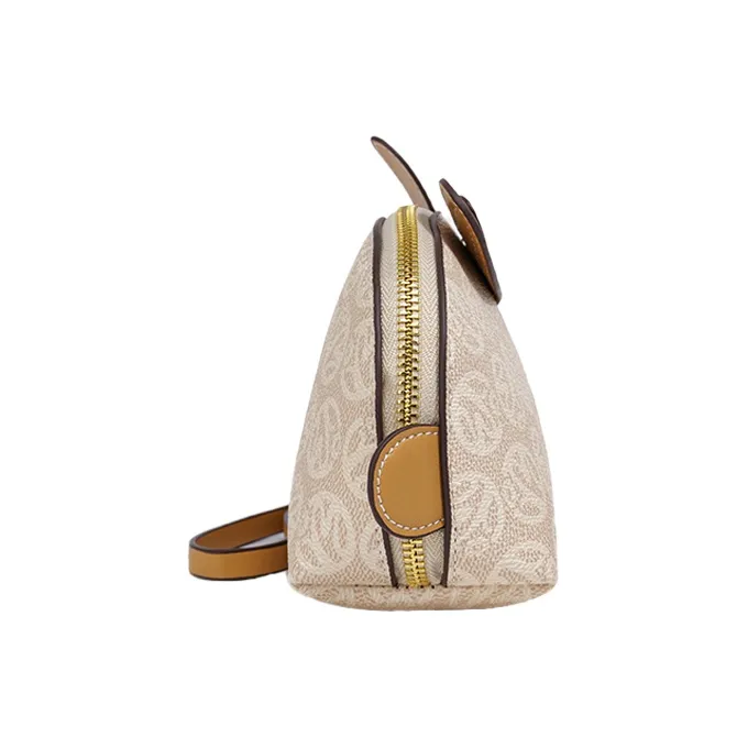 ZAVC PU Clutch Women's Black/White/Dreamy Brown/Beige Apricot-13