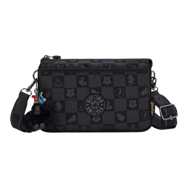 Kipling Nylon Shoulder Bag, Crossbody Bag Unisex Magic Black-0