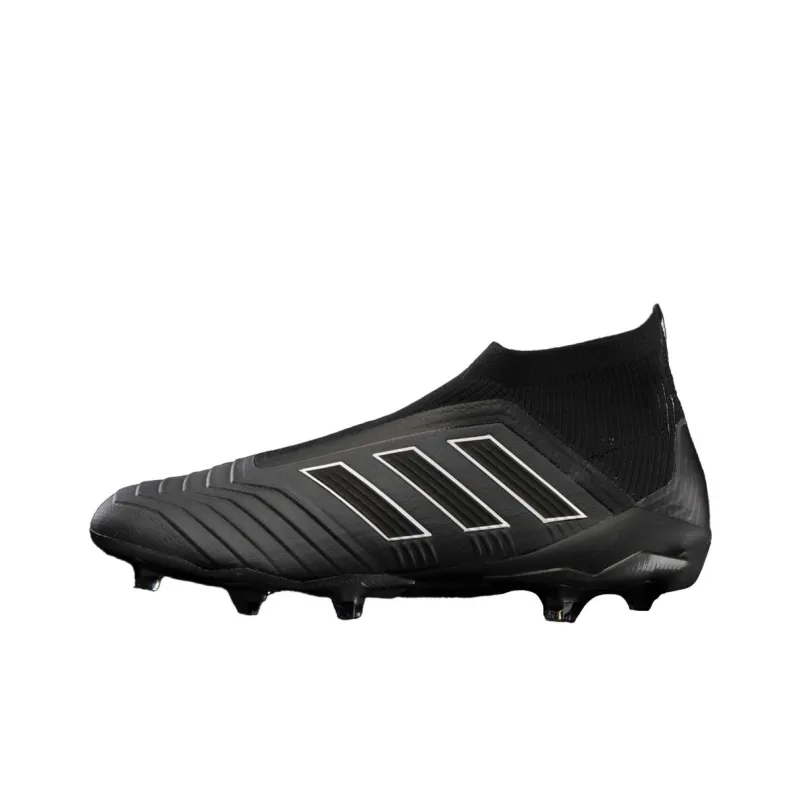 Adidas Predator 18+ FG Rubber Long Studs Slip-Resistant Coverage Soccer Shoes Men's Black-0