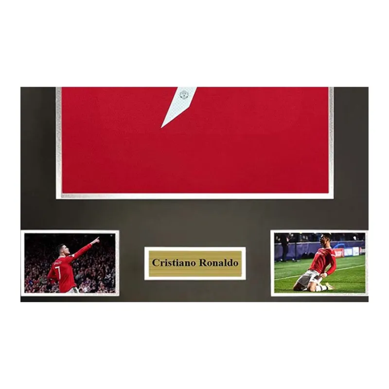 Yi Shot Soccer Fan Gear Jersey Manchester United Club Included SA Certificate Framed And Collectible-4