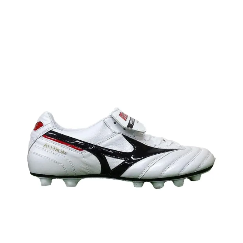 Mizuno MORELIA 2 Anti Slip Wear Resistant Soccer Shoes Unisex White-1